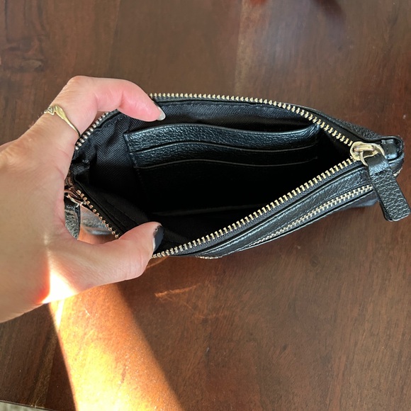 DANIER Leather Wallet with Strap in Black - Picture 7 of 12